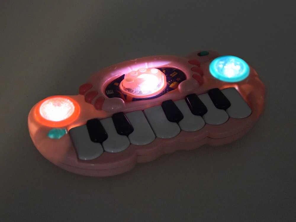 Interaktyvus muzikinis pianinas vaikams, rožinis