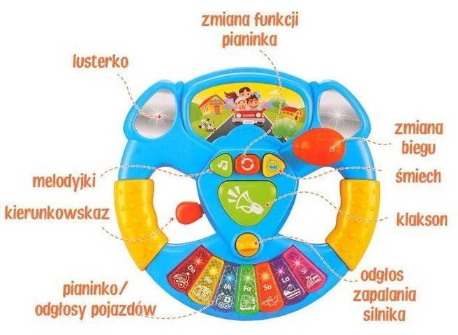 Interaktyvus muzikinis vairas su garsais