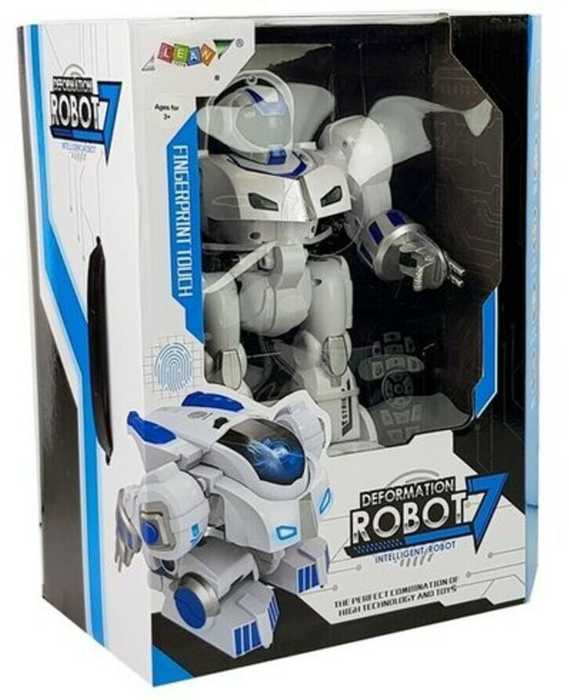 Interaktyvus robotas su nuotolinio valdymo pultu