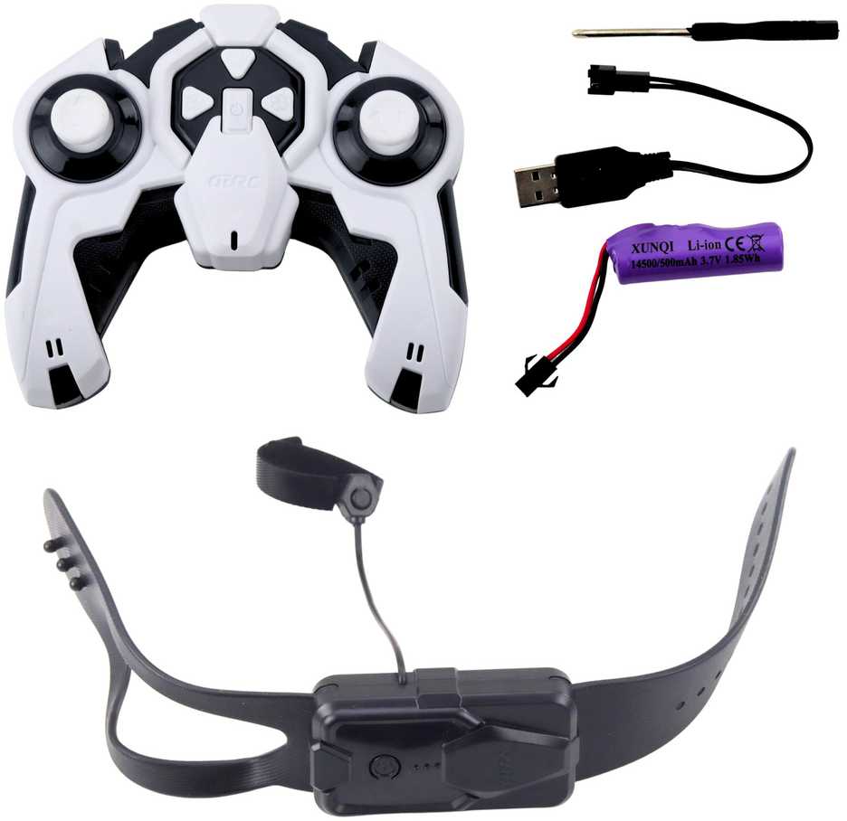 Interaktyvus robotas šuo su nuotoliniu valdymu TOOBY RC 4WD 360°, baltas/violetinis