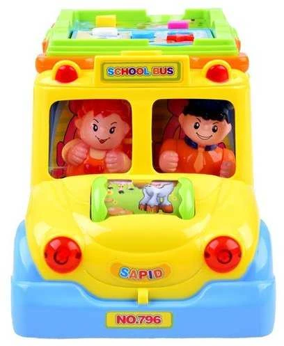 Interaktyvus spalvingas mokyklos autobusas