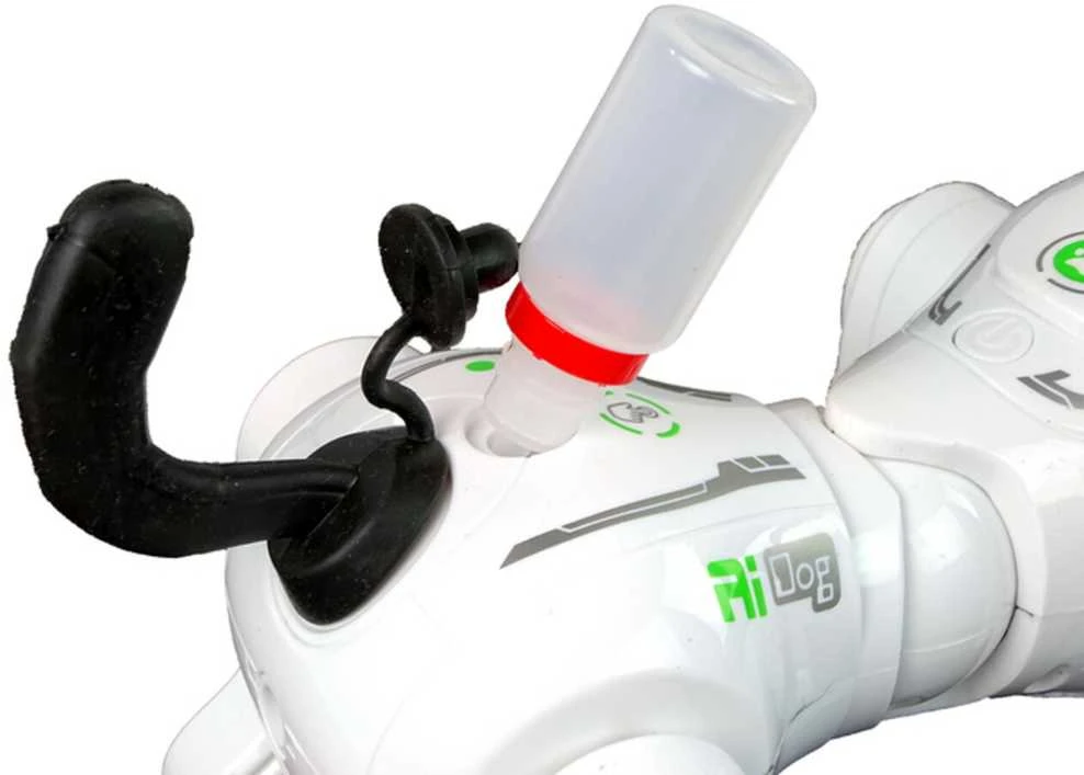 Interaktyvus šuniukas robotas su nuotolinio valdymo pultu