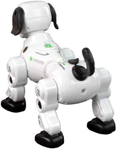 Interaktyvus šuniukas robotas su nuotolinio valdymo pultu