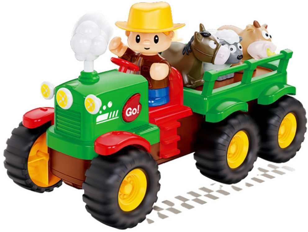 Interaktyvus traktorius su ūkininko ir gyvūnų figūrėlėmis "Farmer Fun Truck"