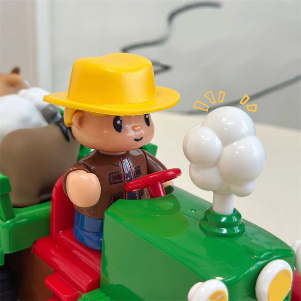 Interaktyvus traktorius su ūkininko ir gyvūnų figūrėlėmis "Farmer Fun Truck"