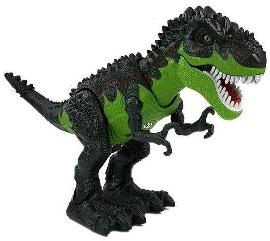 Interaktyvus ugnimi alsuojantis dinozauras, žalias
