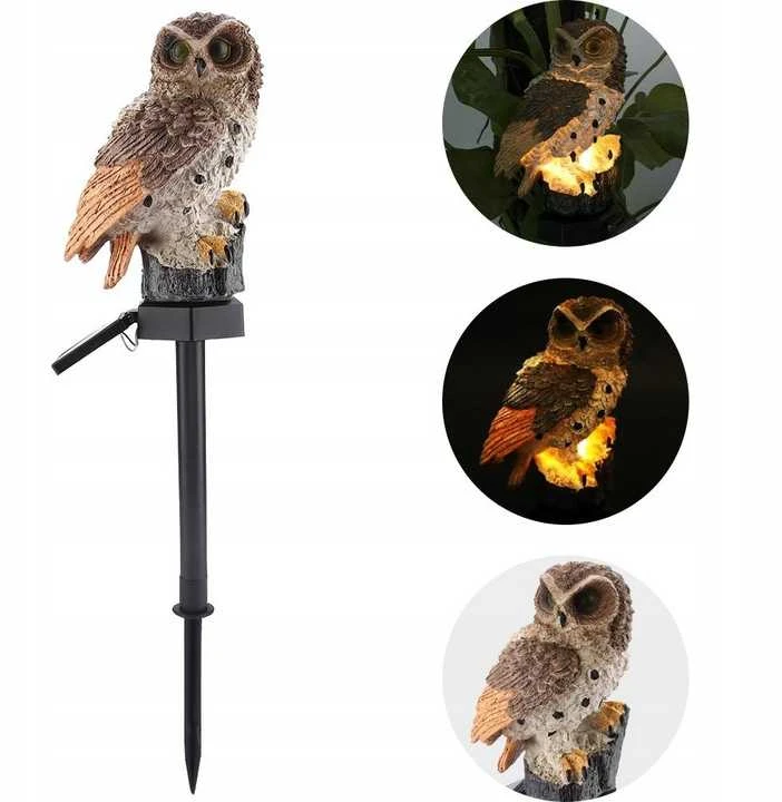 Įsmeigiamas soliarinis lauko LED šviestuvas Pelėda