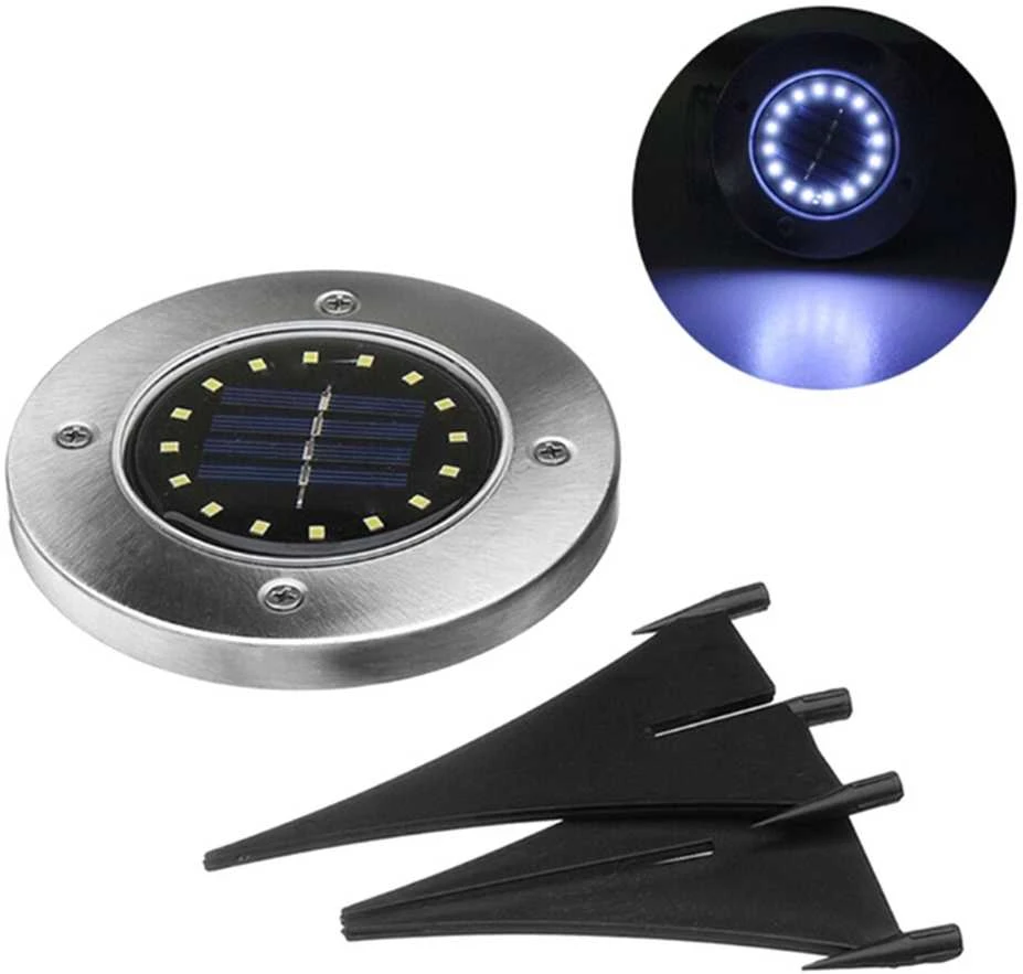 Įsmeigiamas soliarinis sodo šviestuvas 16 LED