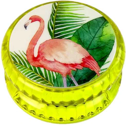 Jojo žaidimas su flamingo motyvu, geltonas