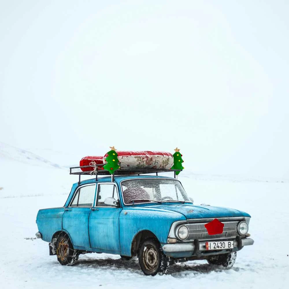 Kalėdinė automobilio dekoracija - Eglutės ir Žvaigždė