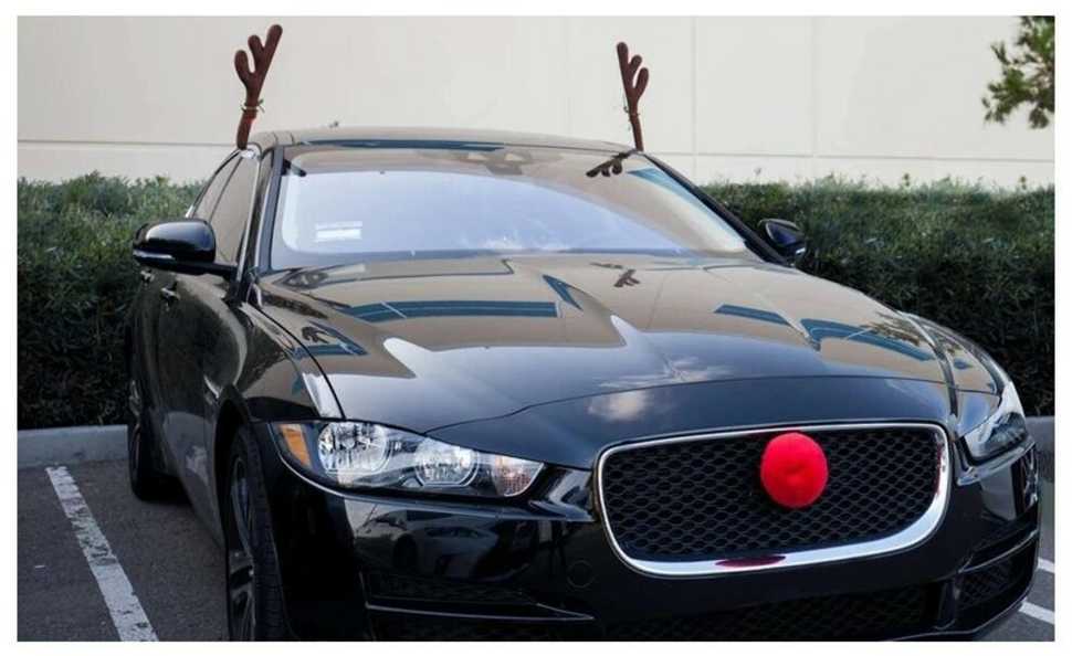 Kalėdinė dekoracija automobiliui