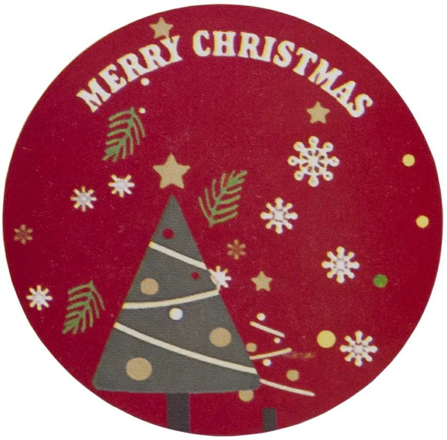 Kalėdiniai lipdukai "Merry Christmas", 500 vnt.