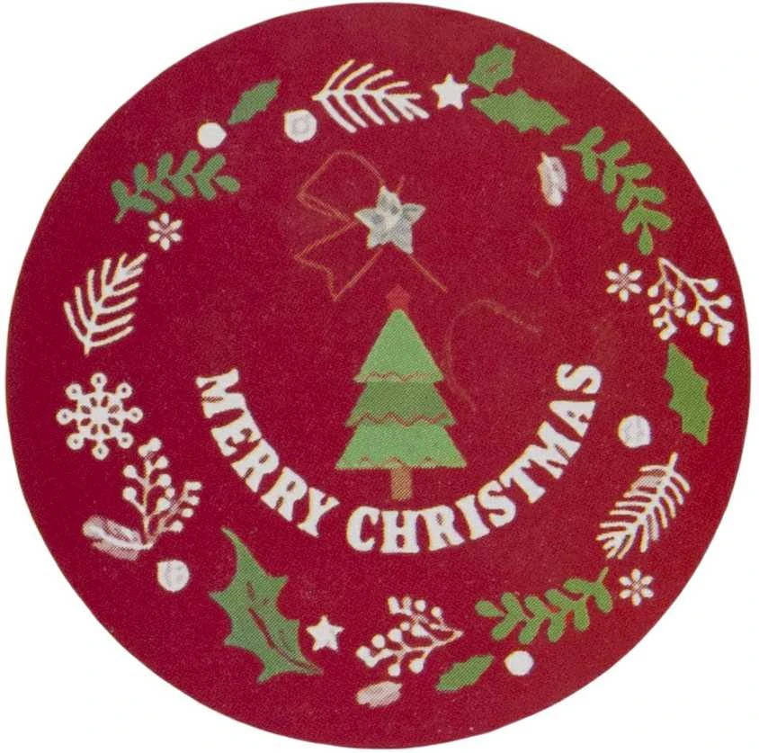 Kalėdiniai lipdukai "Merry Christmas", 500 vnt.