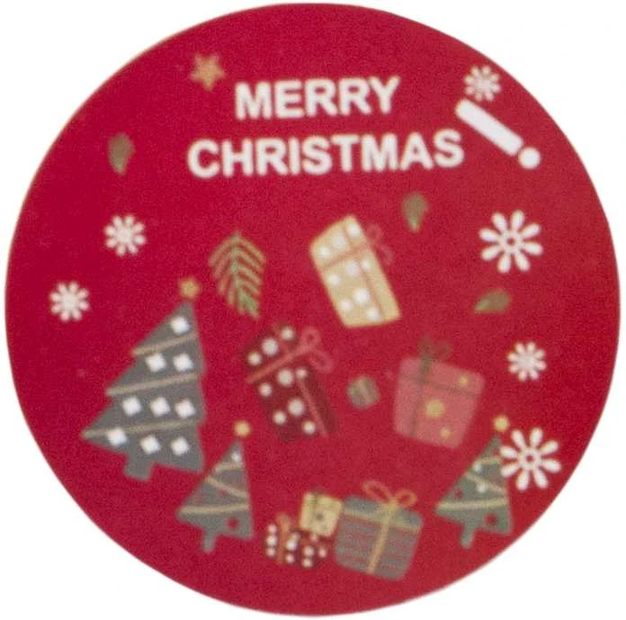 Kalėdiniai lipdukai "Merry Christmas", 500 vnt.