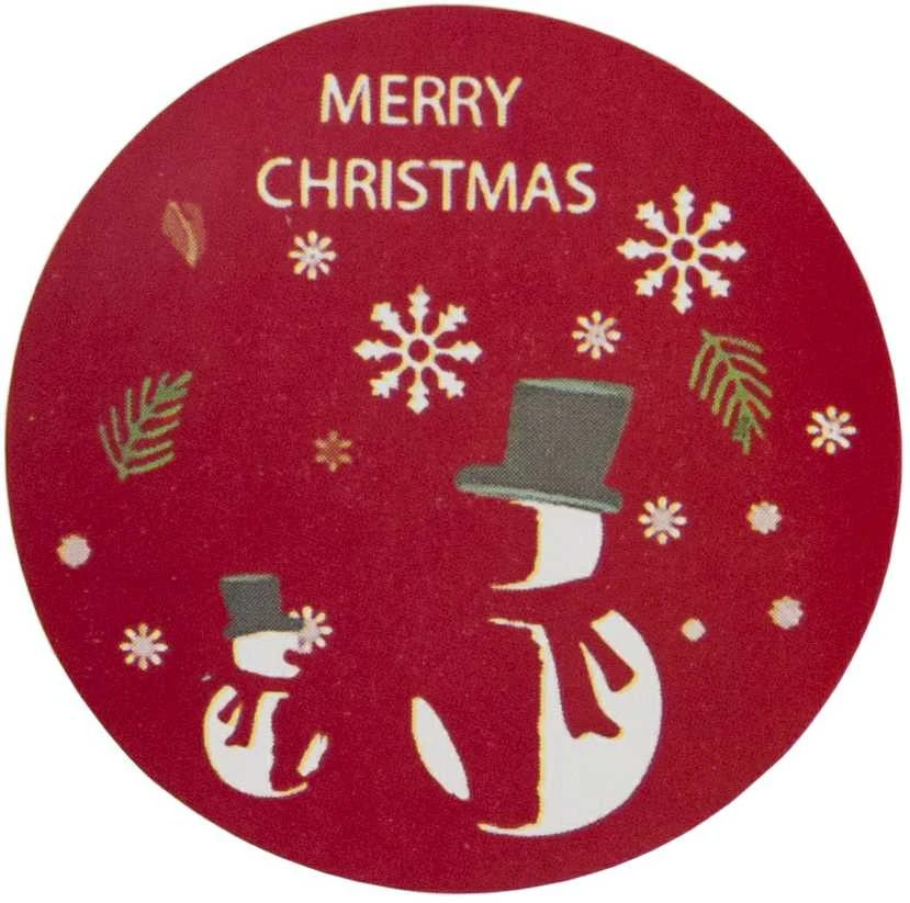 Kalėdiniai lipdukai "Merry Christmas", 500 vnt.