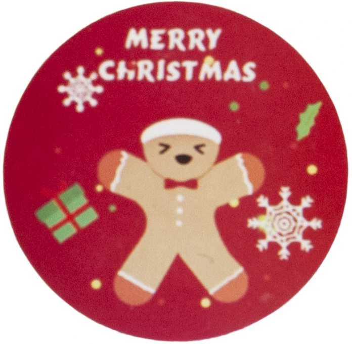 Kalėdiniai lipdukai "Merry Christmas", 500 vnt.