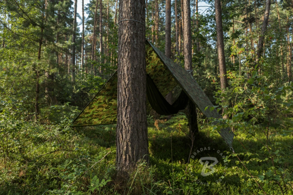 Kamufliažinis lauko tentas Bradas CAMOforest, 10 x 12 m, 90 g/m²