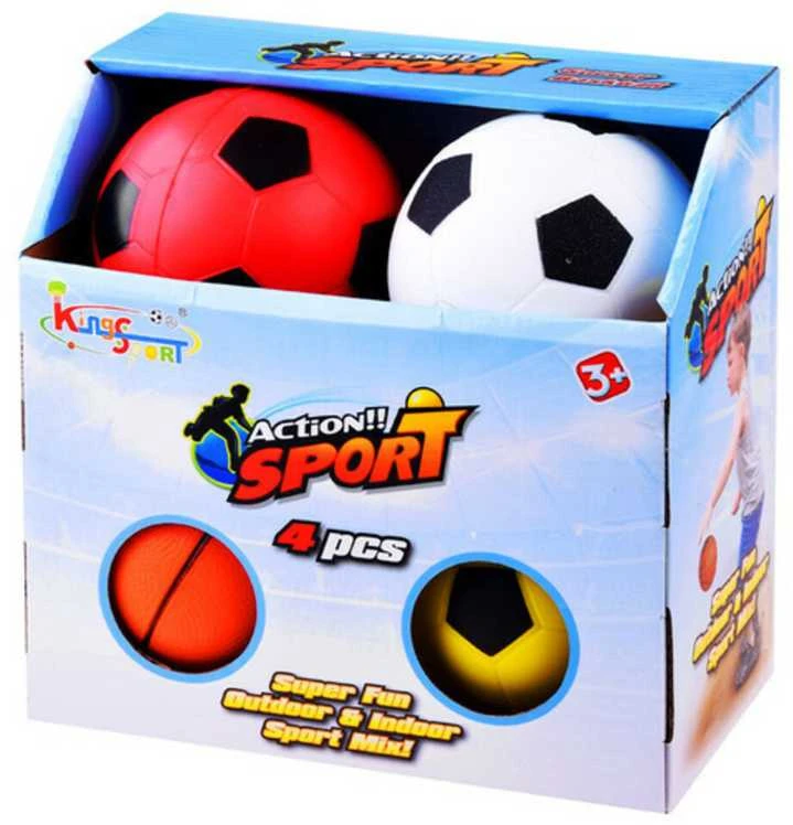 Kamuoliukų rinkinys Foam Balls, 10 cm, 4 vnt.