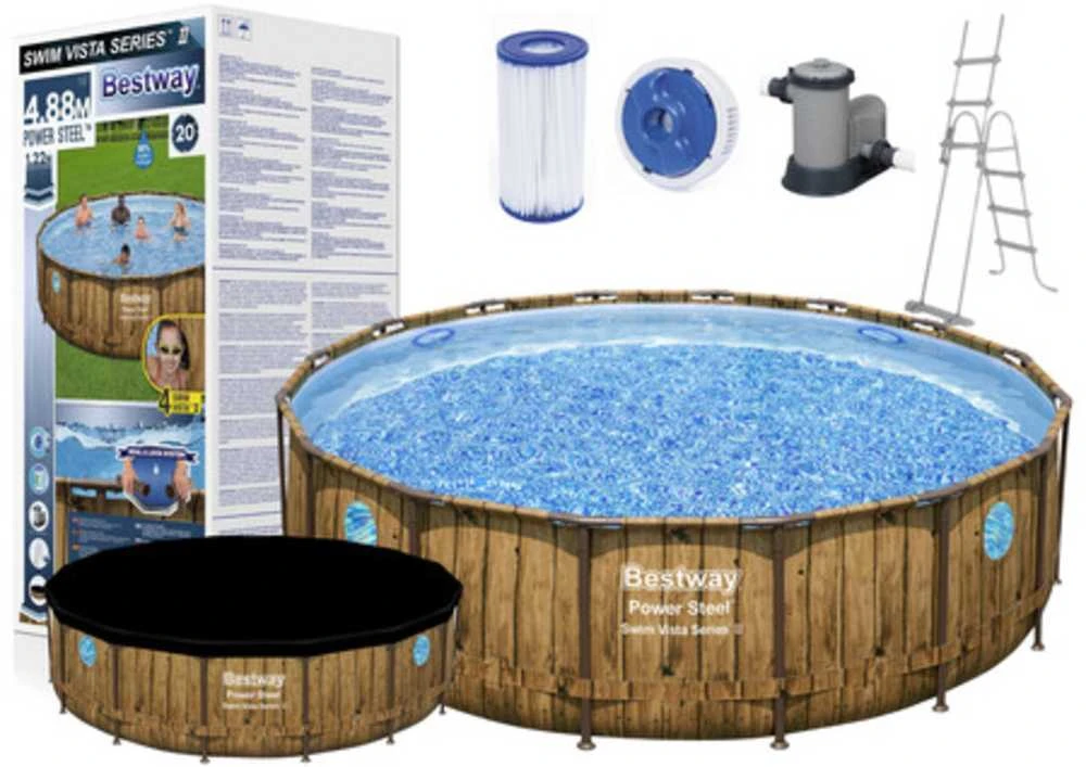 Bestway Stovas baseinui 488 cm x 122 cm, Power Steel Swim VISTA serijos BES