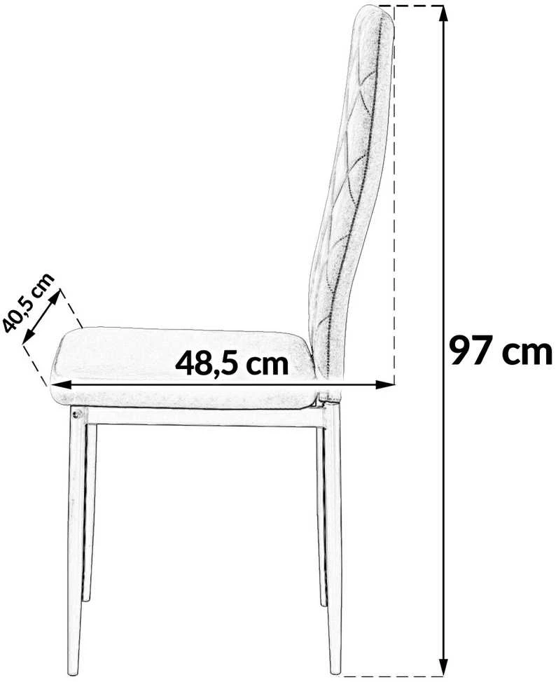 Kėdė Marko-2, PVC, juoda