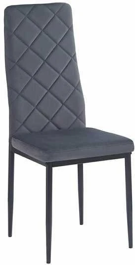 Kėdė Marko-2 Rhombi, velvet, pilka