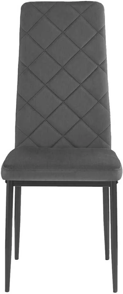 Kėdė Marko-2 Rhombi, velvet, pilka