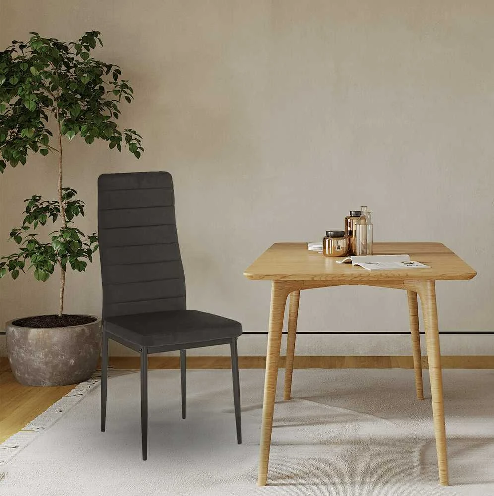 Kėdė Marko-2, velvet, juoda