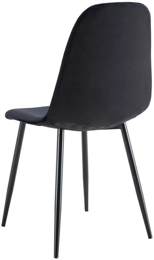 Kėdė Monita Lines, velvet, juoda