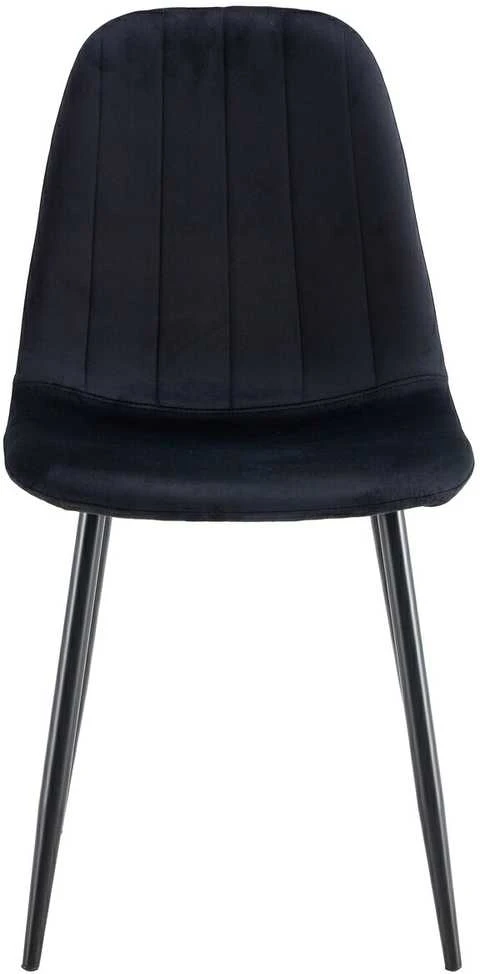 Kėdė Monita Lines, velvet, juoda