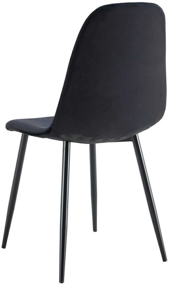 Kėdė Monita Lines, velvet, juoda
