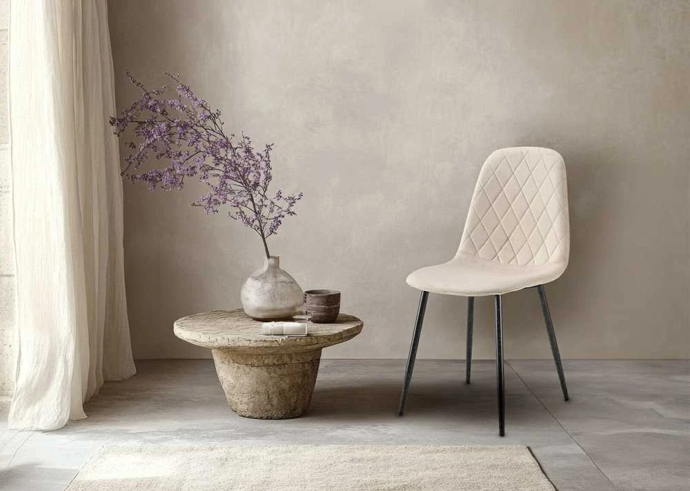 Kėdė Monita Rhombi, velvet, beige