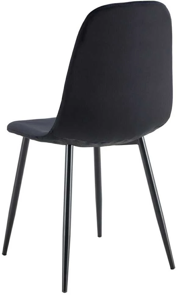 Kėdė Monita Rhombi, velvet, juoda