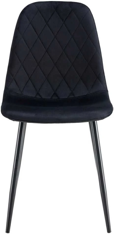 Kėdė Monita Rhombi, velvet, juoda