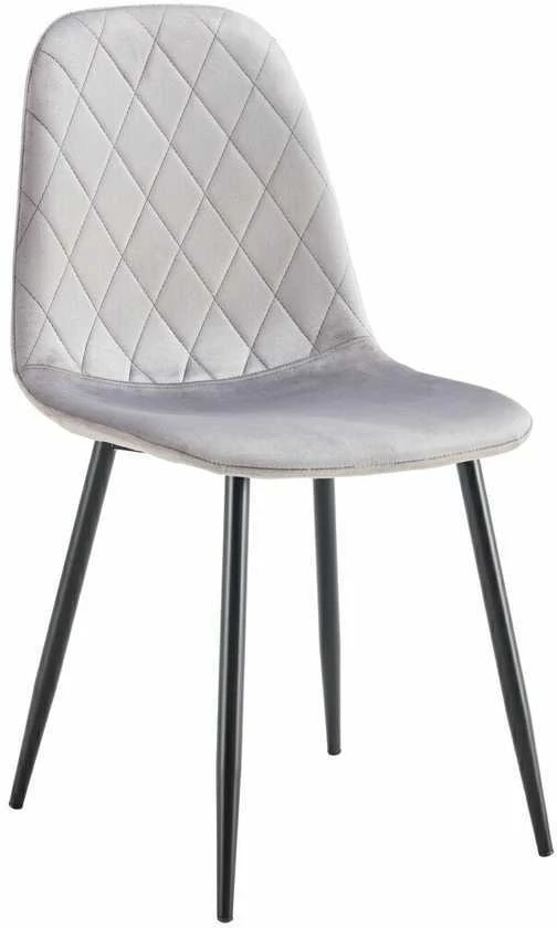 Kėdė Monita Rhombi, velvet, pilka