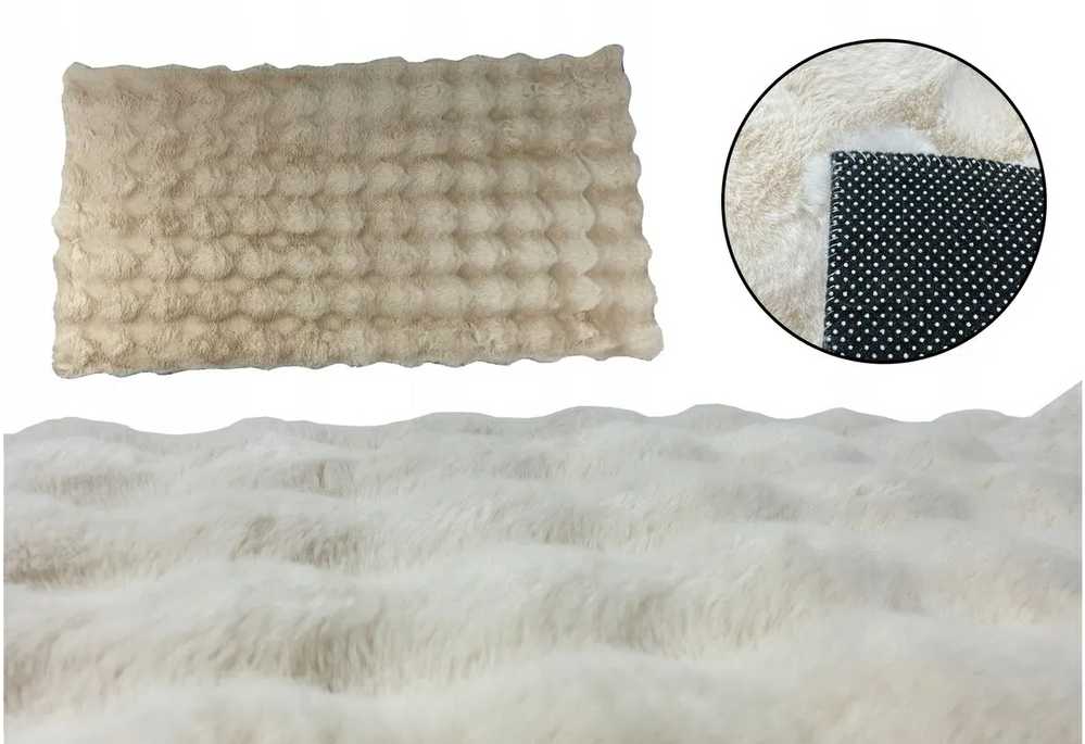 Kilimas Bubble, 60x115 cm, ecru