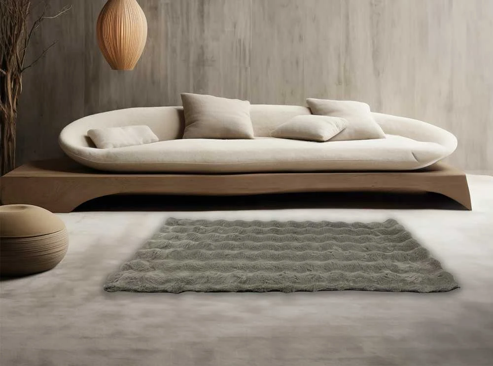 Kilimas Bubble, 80x140 cm, taupe