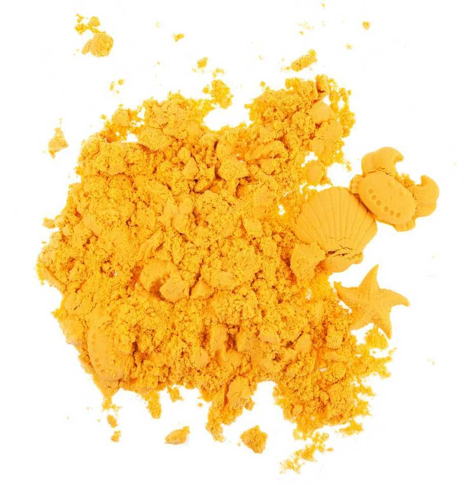 Kinetinis smėlis, 1kg., geltonas