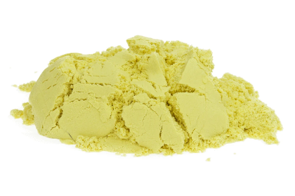 Kinetinis smėlis, 1kg, geltonas