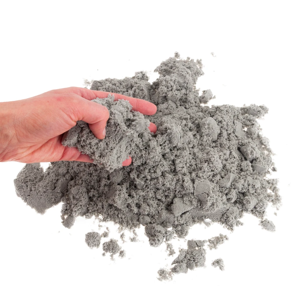 Kinetinis smėlis, 1kg, pilkas
