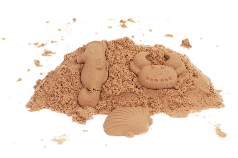 Kinetinis smėlis, 1kg, rudas