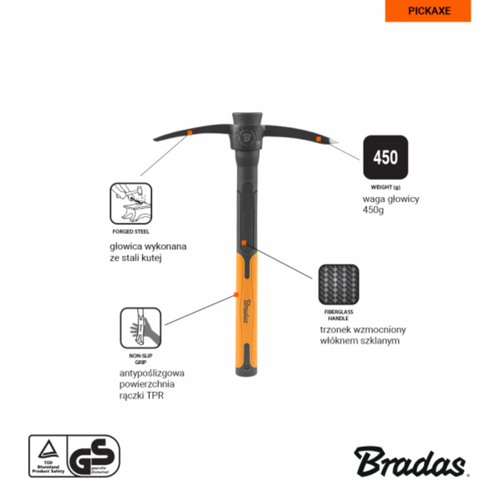 Kirtiklis Bradas FIBERGLASS, 450 g