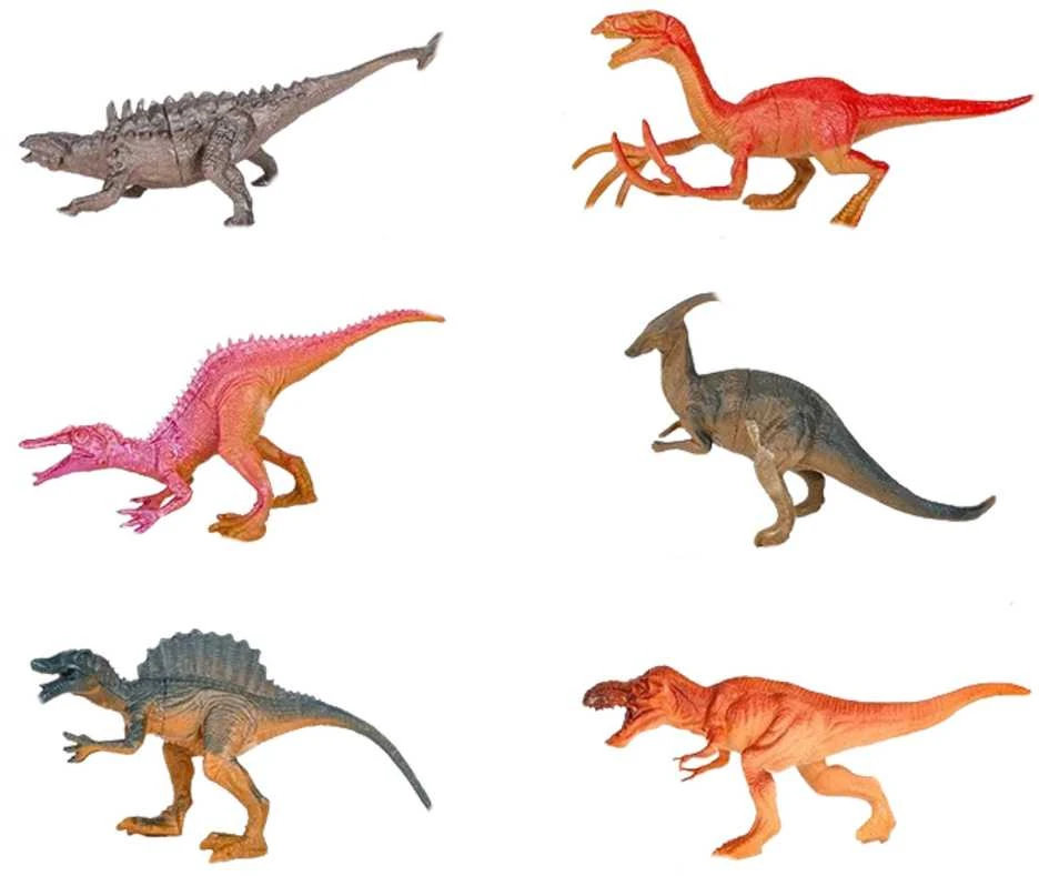 Klasikinis elektrinis traukinys su dinozaurais, šviesos, garso ir garų efektais, 39 el.
