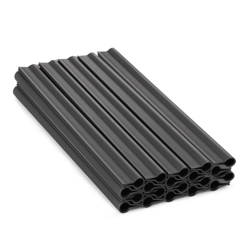 Klipsai tvoros juostai 19 cm Bradas, 20 vnt., pilka