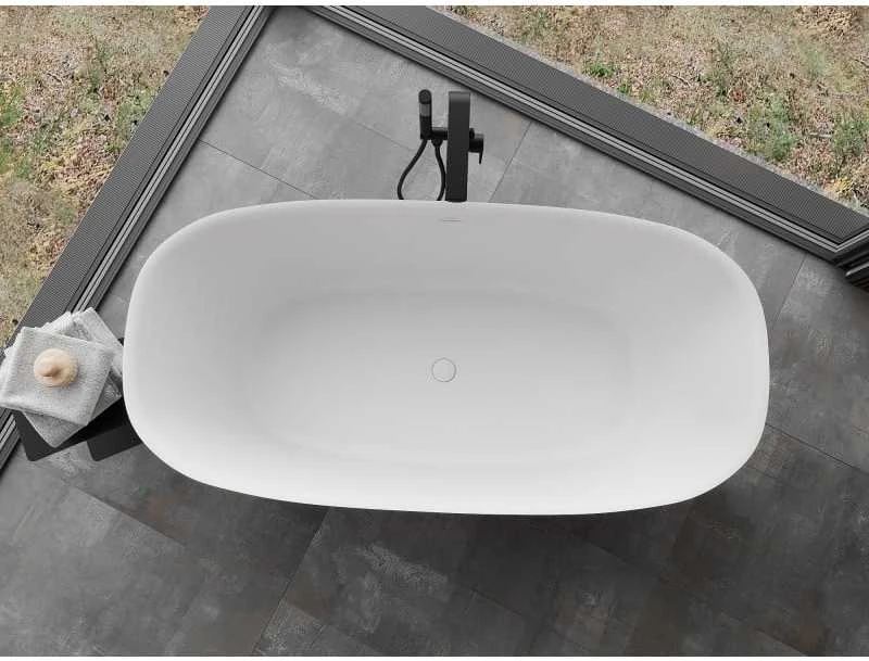 Konglomerato vonia Mexen Como, 150 x 82 cm, Baltas matt