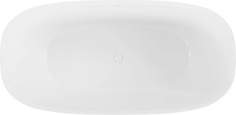 Konglomerato vonia Mexen Como, 170 x 82 cm, Baltas gloss