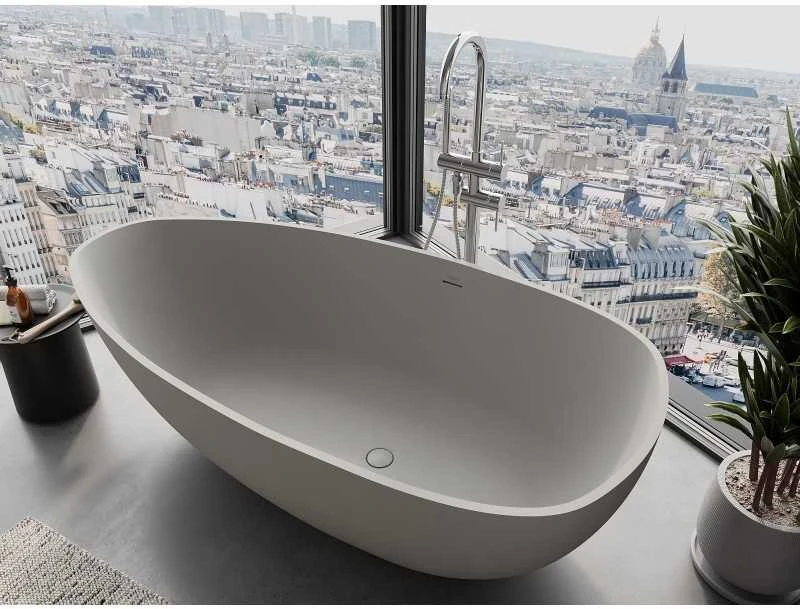 Konglomerato vonia Mexen Imola, 150 x 77 cm, Concrete matt