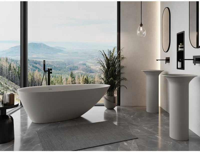 Konglomerato vonia Mexen Milano, 150 x 82 cm, Concrete matt