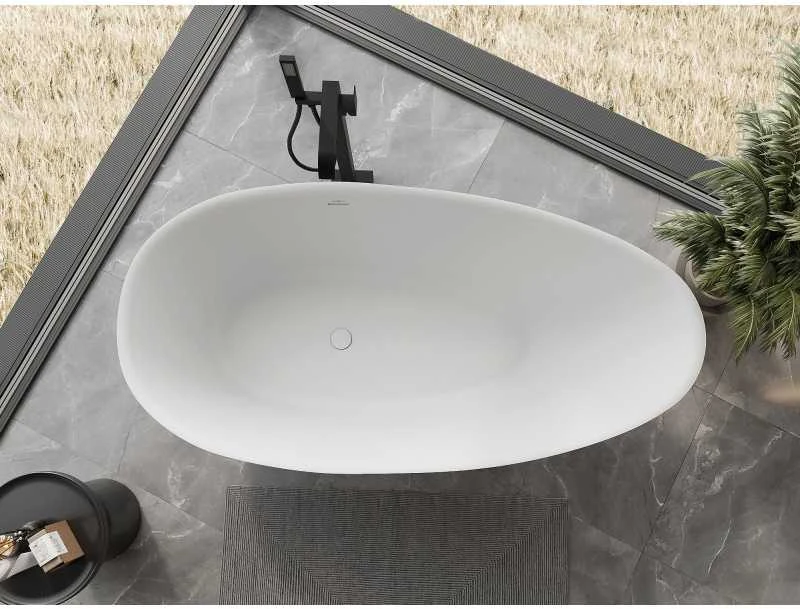 Konglomerato vonia Mexen Milano, 150 x 82 cm, Baltas matt
