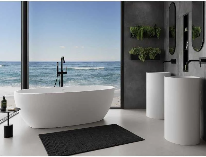 Konglomerato vonia Mexen Torino, 155 x 78 cm, Baltas matt