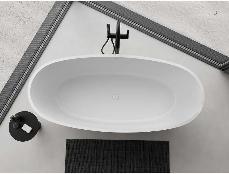 Konglomerato vonia Mexen Torino, 175 x 78 cm, Baltas gloss